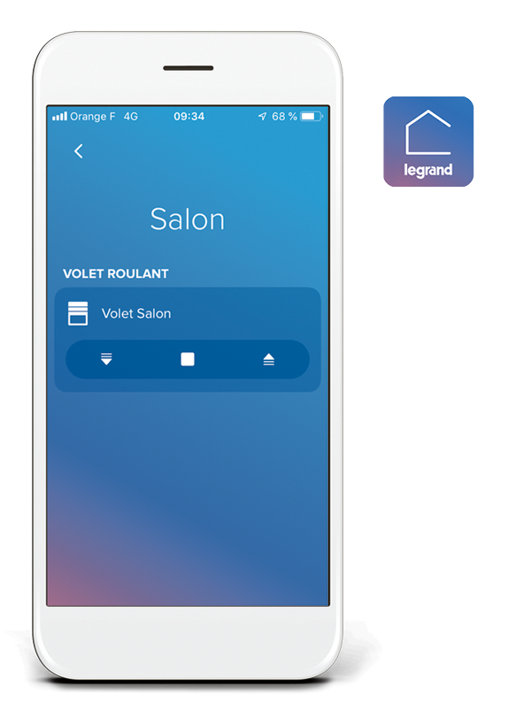 Home + control app volet